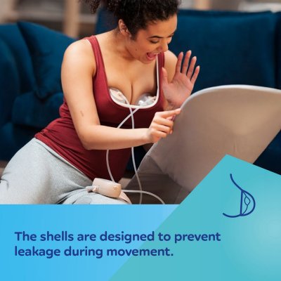 Canpol babies Dvojitá odsávačka mateřského mléka do podprsenky MilkShell - obrázek