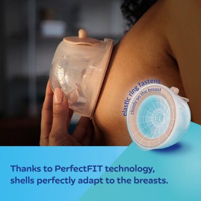 Canpol babies Dvojitá odsávačka mateřského mléka do podprsenky MilkShell - obrázek