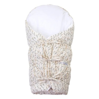 Little Angel zavinovačka šněrovací pevná záda Outlast® - Krémová/Černožluté větvičky