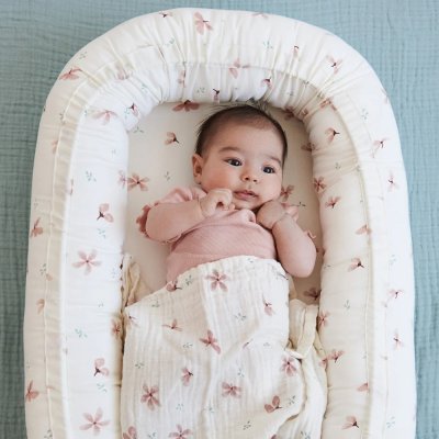 Cam Cam Copenhagen Mušelínové pleny s potiskem GOTS, 2 ks - Windflower Creme - obrázek