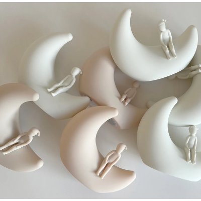 Cam Cam Copenhagen Noční světlo Moon - Off White - obrázek