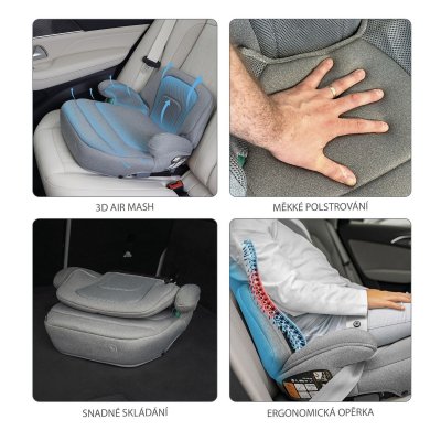 Zopa iBooster i-Size - Coral Pink - obrázek