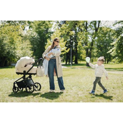 Zopa Set Kočárek Move Cross 5 + Hluboká korba Move XL 5 + Autosedačka XM + Báze - Ivory Beige - obrázek