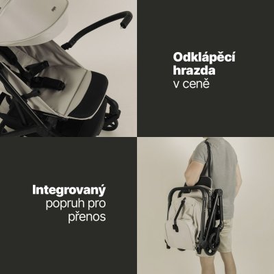 Zopa Sportovní kočárek Jet - Ivory Beige - obrázek