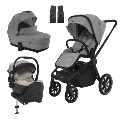 Zopa Set Kočárek Move Cross 5 + Hluboká korba Move XL 5 + Autosedačka XM + Báze - Shade Grey