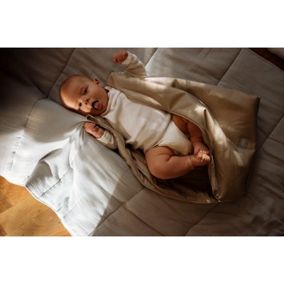 Mimiconcept Mušelínový spací pytel Baby - Sand - obrázek