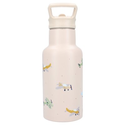 Kidzroom Láhev na pití 350 ml - Small Talk Beige - obrázek