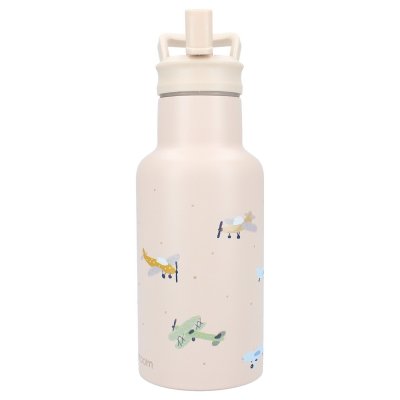 Kidzroom Láhev na pití 350 ml - Small Talk Beige - obrázek