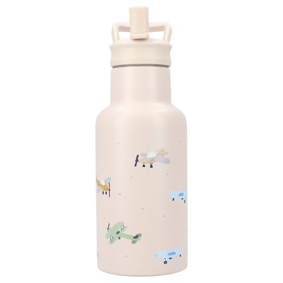 Kidzroom Láhev na pití 350 ml - Small Talk Beige - obrázek