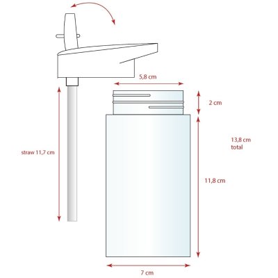 Kidzroom Láhev na pití 450 ml Frozen II - Let's Eat! - obrázek
