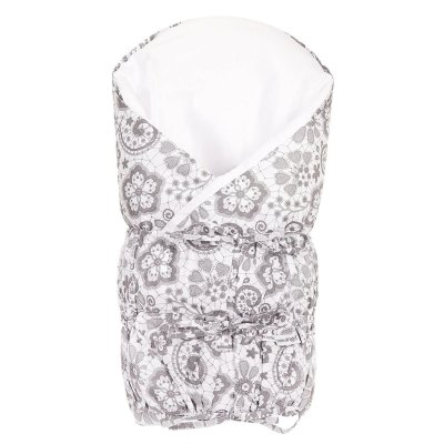 Little Angel zavinovačka šněrovací pevná záda Outlast® - Krajka šedá na bílé