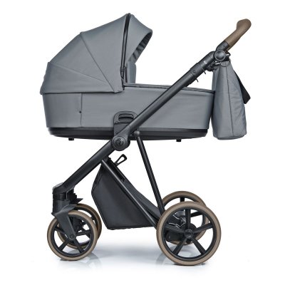 Roan Ivi Vintage Kombinovaný kočárek 2v1 - Brown/Blue Tea