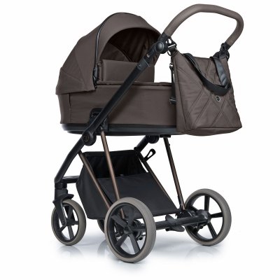 Roan Ivi Vintage Kombinovaný kočárek 2v1 - Grey/Turkish Coffee Brown - obrázek
