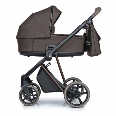 Roan Ivi Vintage Kombinovaný kočárek 2v1 - Grey/Turkish Coffee Brown