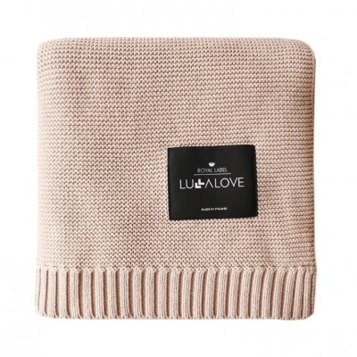 Lullalove bambusová dečka 80 x 100 cm - Karamelově béžová - obrázek