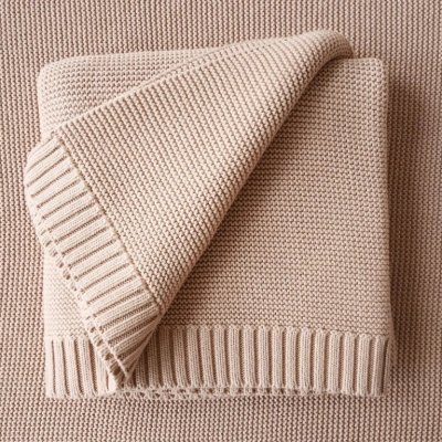 Lullalove bambusová dečka 80 x 100 cm - Karamelově béžová - obrázek