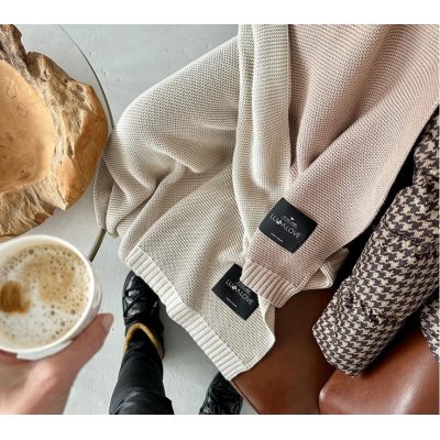 Lullalove bambusová dečka 80 x 100 cm - Karamelově béžová - obrázek