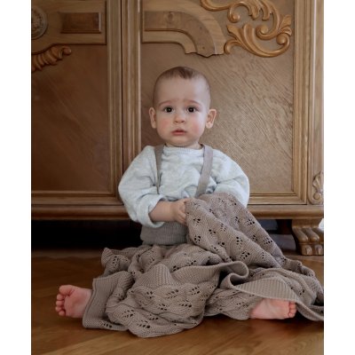 Vinter & Bloom Deka Moment Organic - Taupe Brown - obrázek