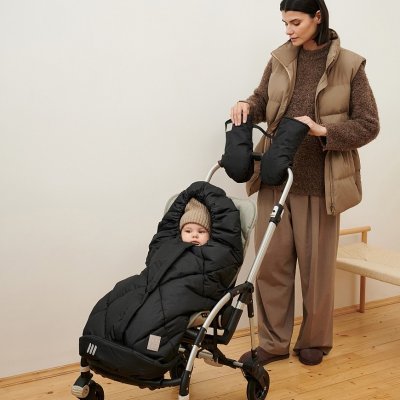 Leokid Rukavice na kočárek - Black Coal