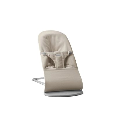 BabyBjörn Lehátko Bouncer Bliss Woven - Light Beige Mélange - obrázek
