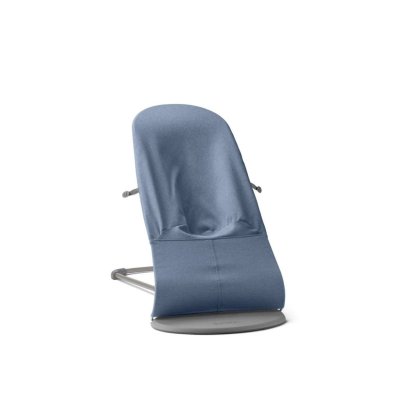 BabyBjörn Lehátko Bouncer Bliss Woven - Light Blue Mélange - obrázek
