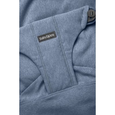 BabyBjörn Lehátko Bouncer Bliss Woven - Light Blue Mélange - obrázek