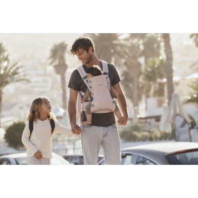 BabyBjörn Nosítko Harmony Woven - Light Pink Mélange - obrázek