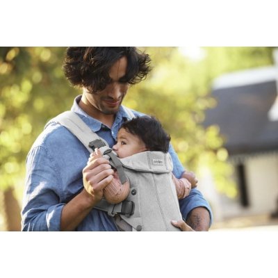 BabyBjörn Nosítko Harmony Woven - Light Grey Mélange - obrázek