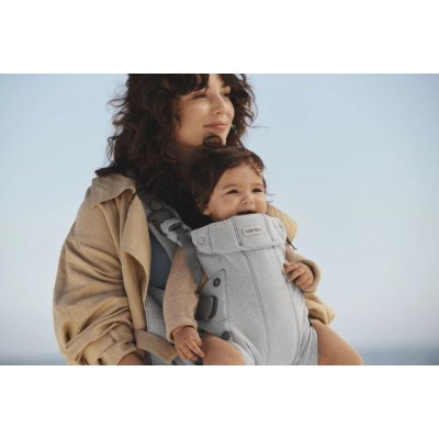 BabyBjörn Nosítko Harmony Woven - Light Grey Mélange - obrázek