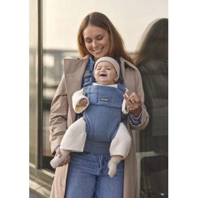 BabyBjörn Nosítko Harmony Woven - Light Blue Mélange - obrázek