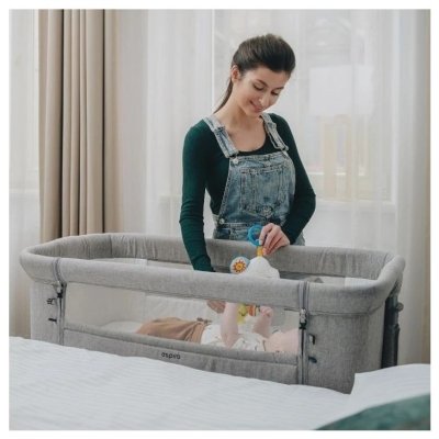 Espiro Cloud Přístavná postýlka - Gray Center - obrázek