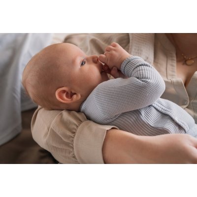 Lodger Romper Long Sleeves Ciumbelle - Blue Fog, vel. 62 - obrázek