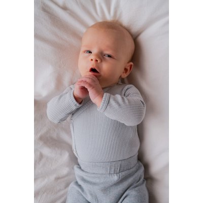 Lodger Romper Long Sleeves Ciumbelle - Blue Fog, vel. 74 - obrázek