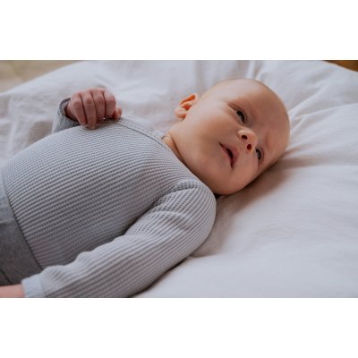 Lodger Romper Long Sleeves Ciumbelle - Blue Fog, vel. 80 - obrázek