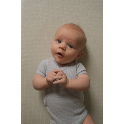 Lodger Romper Short Sleeves Ciumbelle - Blue Fog, vel. 68 - obrázek