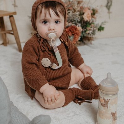 Suavinex Poetry Kojenecká láhev průtok L 360 ml - Krémová - obrázek