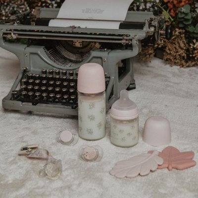 Suavinex Poetry Kousátko List - Růžový - obrázek