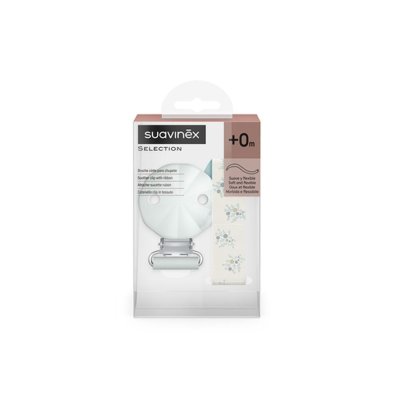 Suavinex Poetry Klip na dudlík se stuhou - Modrý - obrázek