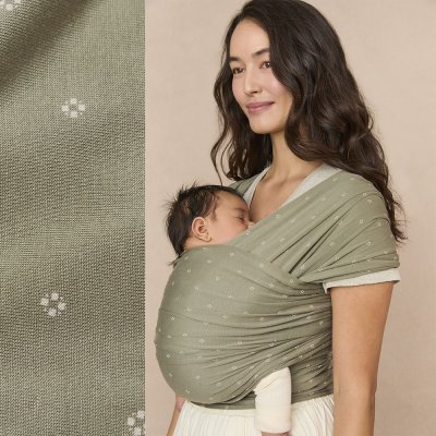 Ergobaby šátek Aura Wrap Knit - Olive Diamonds - obrázek