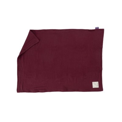 Träumeland Mušelínová deka 100 x 75 cm - Beerenrot - obrázek