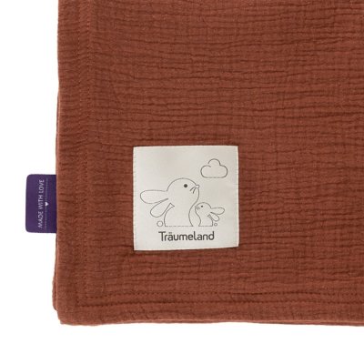 Träumeland Mušelínová deka 100 x 75 cm - Terrakotta - obrázek