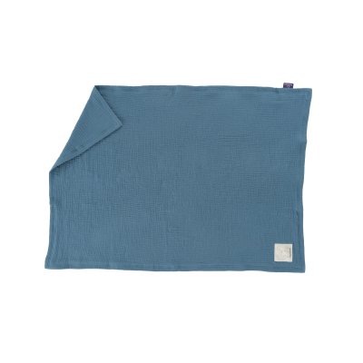 Träumeland Mušelínová deka 100 x 75 cm - Jeansblau - obrázek