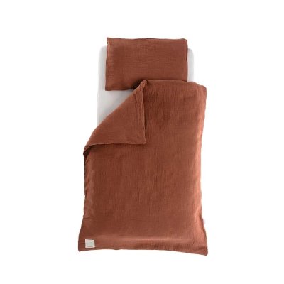 Träumeland Povlečení Musselin 100/135 + 40/60 - Terrakotta
