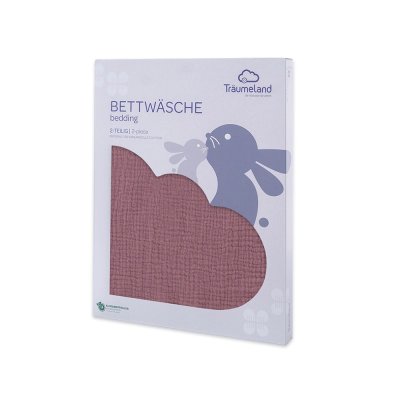 Träumeland Povlečení Musselin 100/135 + 40/60 - Pflaume - obrázek