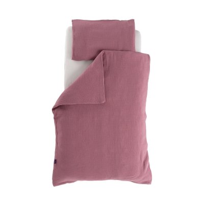 Träumeland Povlečení Musselin 100/135 + 40/60 - Pflaume