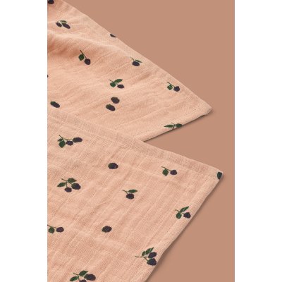 Liewood Lewis Mušelínové plenky 2 ks - Mini Berry/Pale Tuscany - obrázek