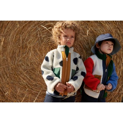 Liewood Noam Dětská bunda - Spot Dots/Mist, vel. 110 - obrázek