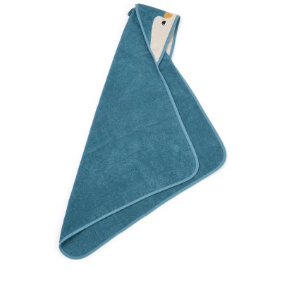 Liewood Albert Osuška s kapucí Penguin - Oceanview Mix - obrázek