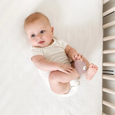 Owlet Dream Sock Chytrá ponožka 0 - 18 m - Matně růžová - obrázek