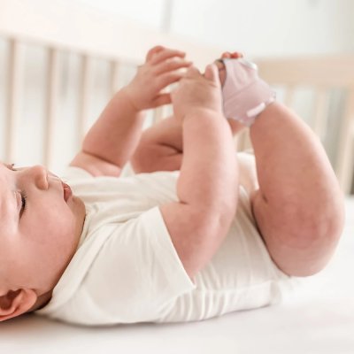 Owlet Dream Sock Chytrá ponožka 0 - 18 m - Matně růžová - obrázek